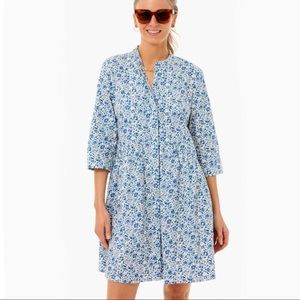 Tuckernuck Blue and White Floral Dress